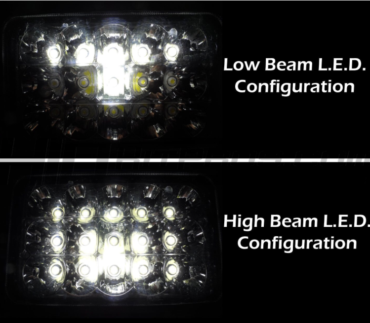 4x6 Low Beam and High Beam Configuration