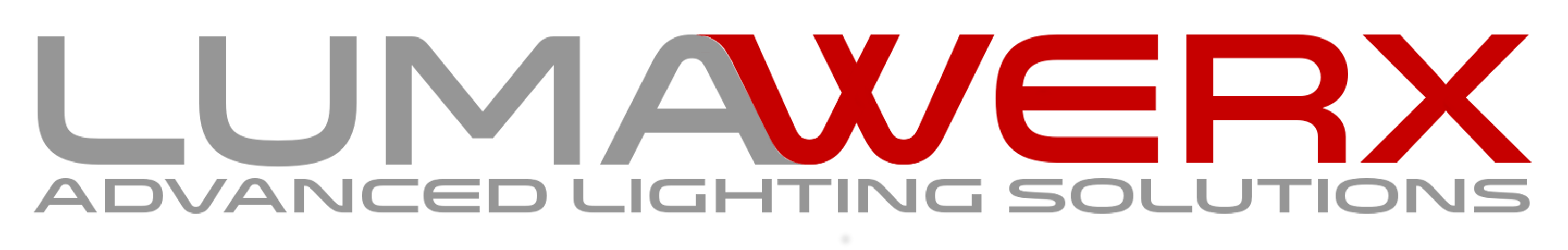 LumaWerx Logo Gray Red