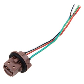 US Location T20 Adapter Wiring Harness 7443 Male Plug Socket for Brake Light 