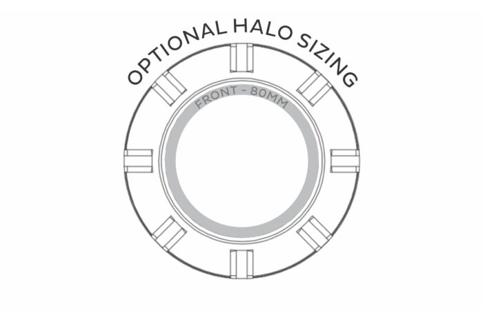 Bullet Shroud Halo Mounting Size