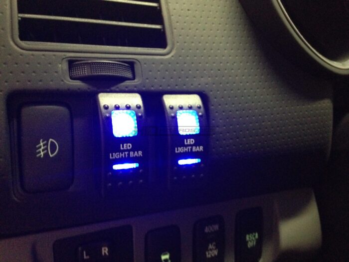Light Bar on ARB Style Blue LED Rocker Switch