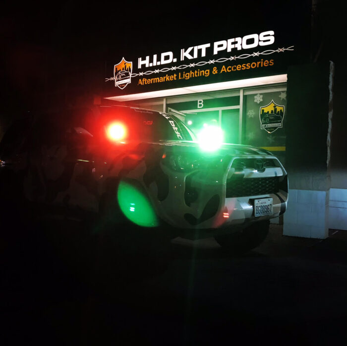 Toyota 4Runner Green Red LED Ditch Lights