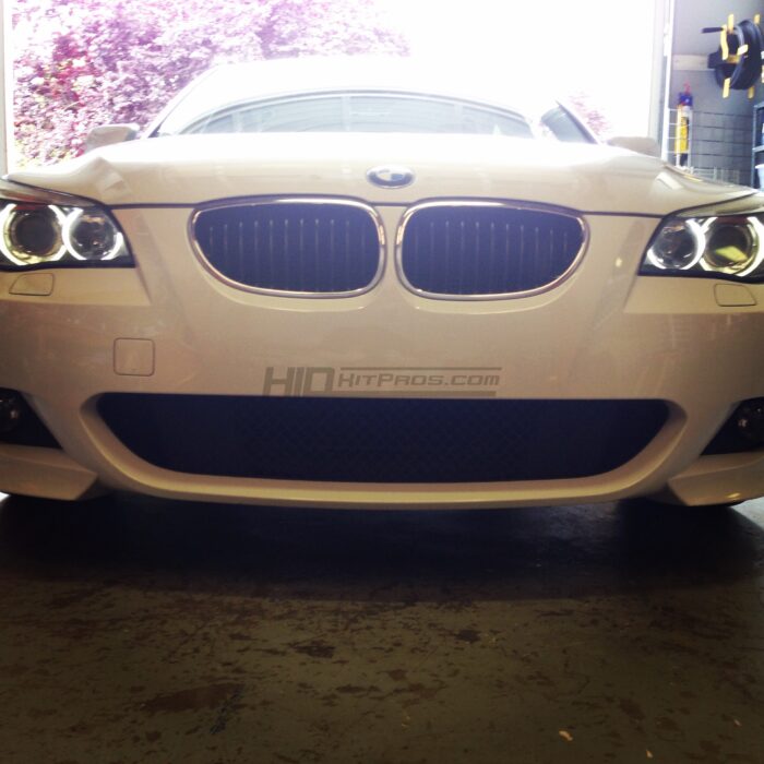 BMW 550i LED Halos Installed