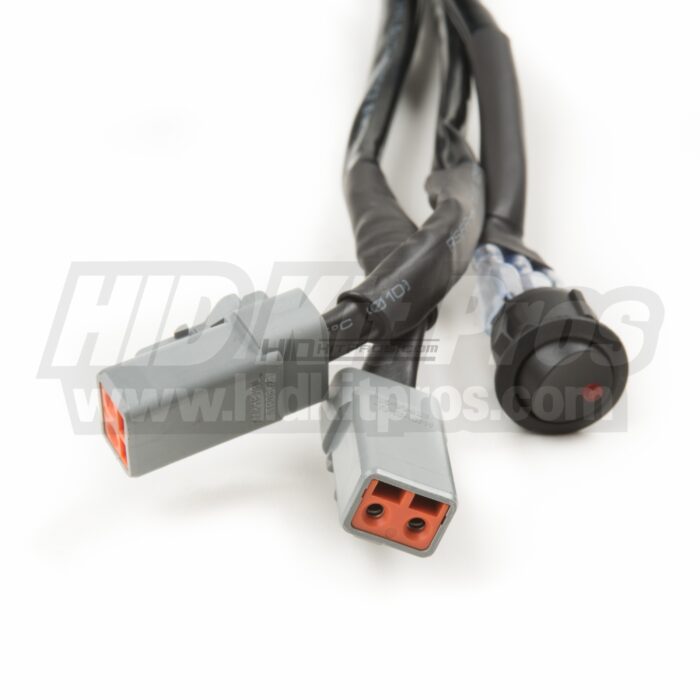 Dual Output High Wattage LED Light Bar Wiring Harness for 2 Light Bars