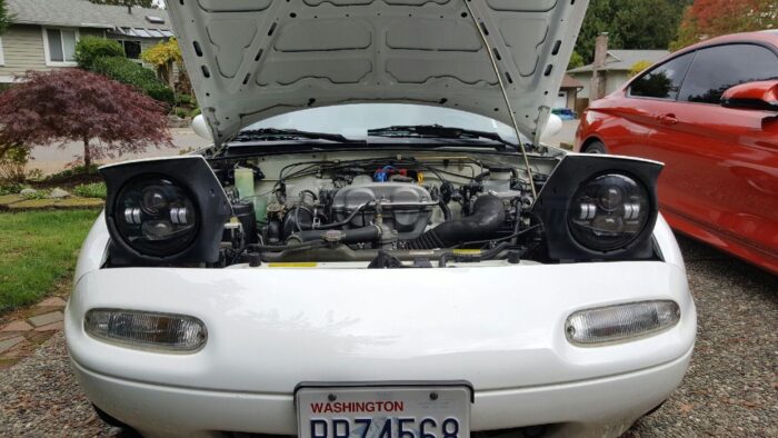Miata Pop Up LED Headlight Conversion