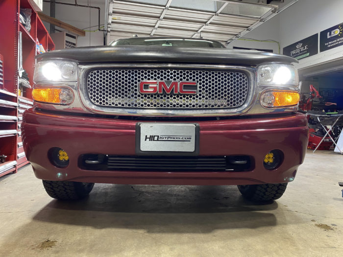 GMC Yukon HID Low LED Light Bar