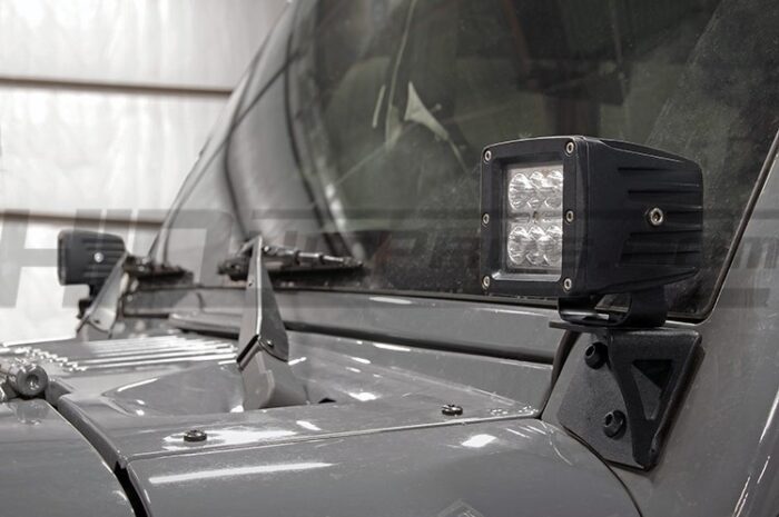 Jeep JK 70044 Windshield LED Aux Light Mounts
