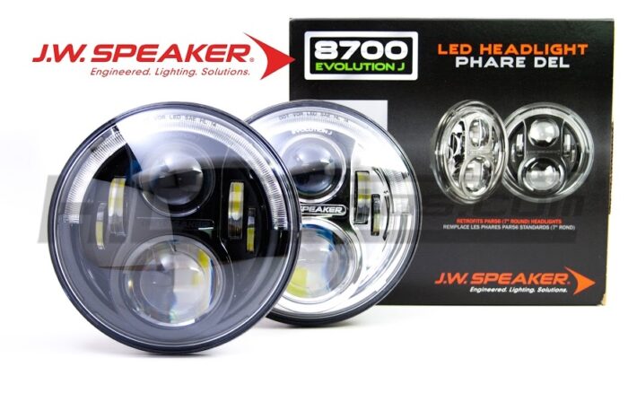 JW Speaker 8700 Evolution J Jeep Wrangler LED Headlights 4