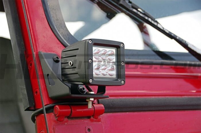 70510 Jeep YK Lower Windshield Light Pod Mounts