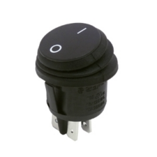 Black Weatherproof Rocker Switch