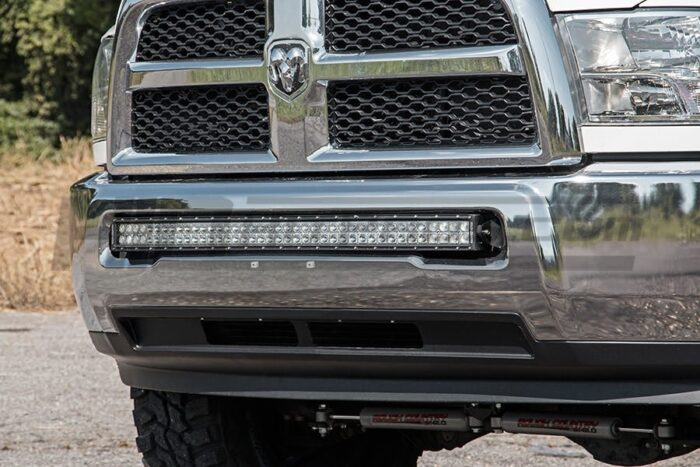 Dodge Ram 40 Inch Curved LED Light Bar Bumper Mounted Dodge Ram 2500 3500