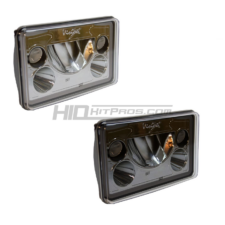 Vision X Vortex 4x6" Rectangular LED Headlights with Halo (Pair)