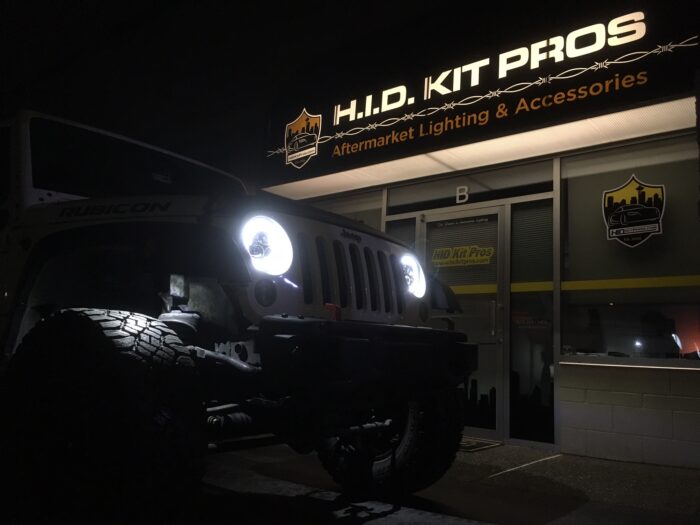 Jeep Rubicon VisionX LED Headlights & TOTRON LED Rock Lights