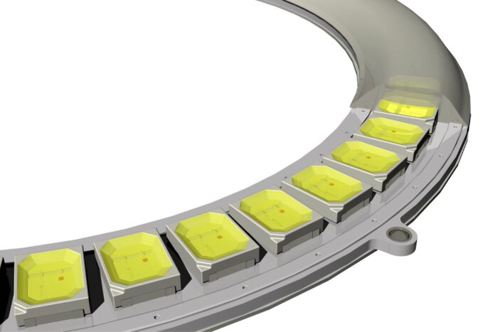 SMD LED Halo Ring Switchback Amber White Dual Color