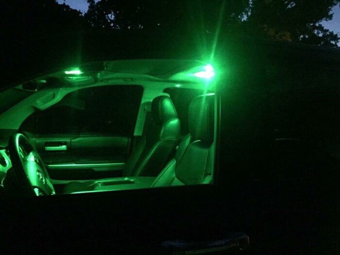 Toyota Tundra Green LED Interior Lights