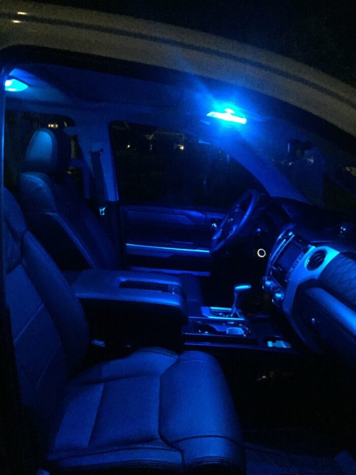 Blue Toyota Tundra LED Interior Lights