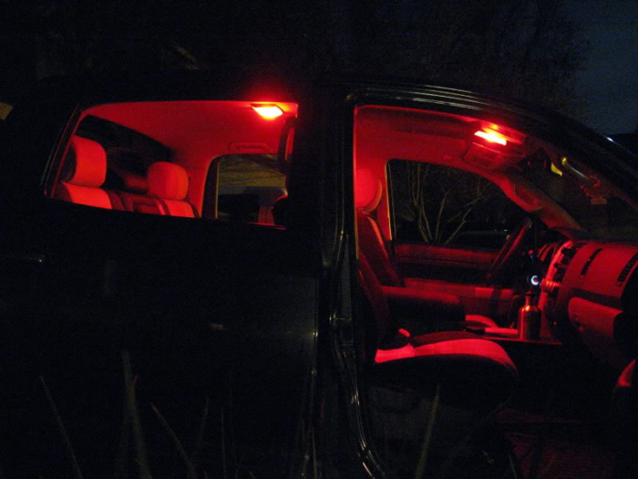 Toyota Tundra Red LED Interior Lights Toyota Tundra Red LED Interior Lights