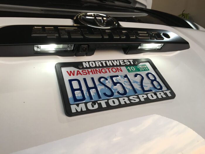 2017 Toyota 4Runner Pure White LED License Plate Lights