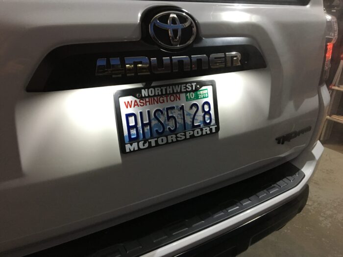 4Runner Pure White LED License Plate LEDs