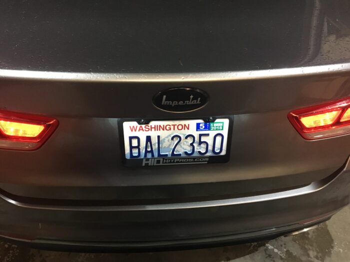 Kia Optima Cool White LED License Plate Lights