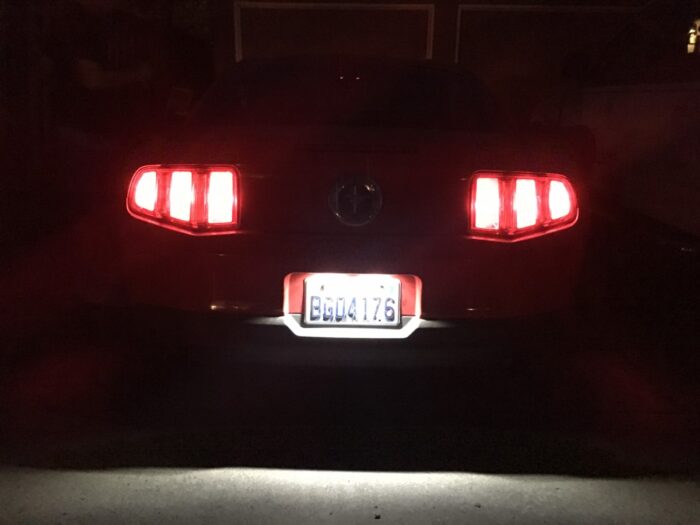 Ford Mustang LED License Plate Lights