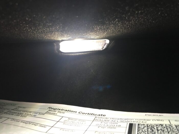 Audi A4 LED Glove Box Light