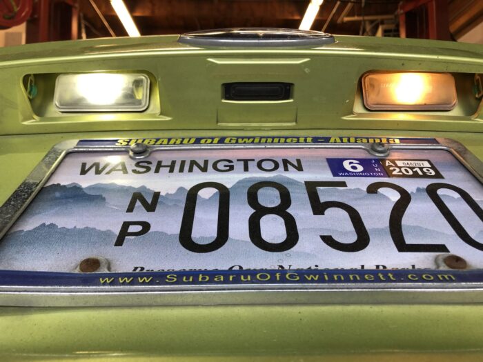 Subaru Crosstrek Pure White LED License Plate Lights