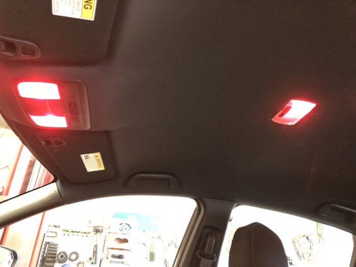 Red Honda Civic LED Interior Lights