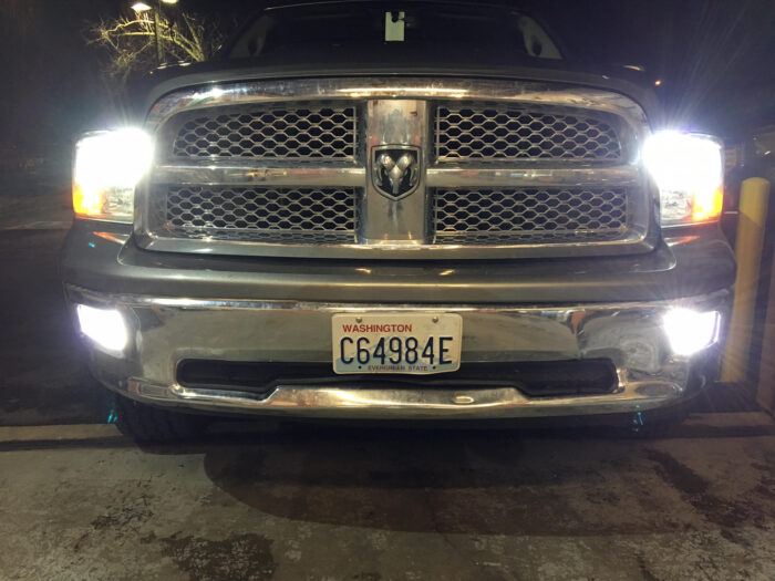 Ram 2500 5000k HID Headlights Fog Lights