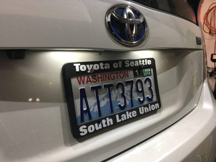 Toyota Prius Pure White LED License Plate Lights