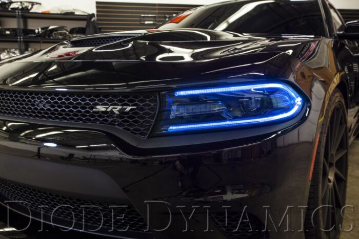 Blue Dodge Charger LED Halos