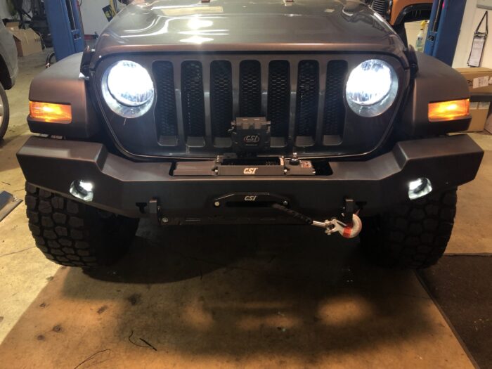 Wrangler JL XB LED Fog Lights with LumaWerx LED Headlights