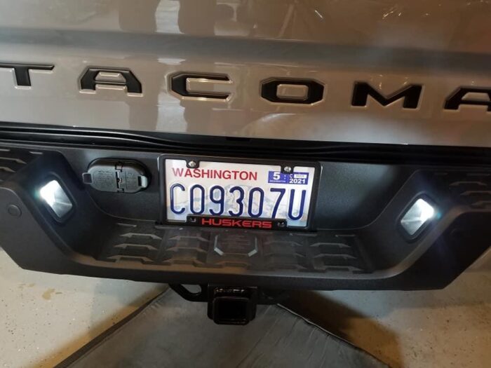 Cool White Toyota Tacoma LED License Plate Lights