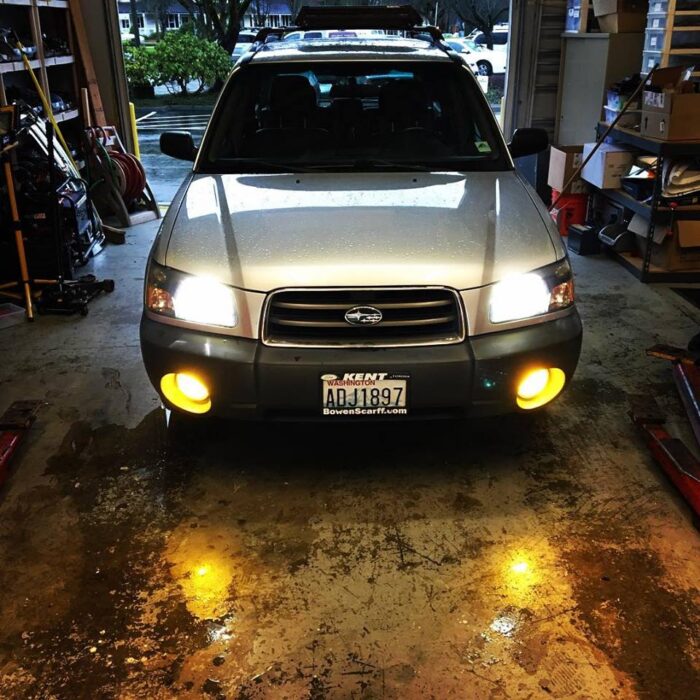 Subaru Forester 5000k Headlights 3000k Fog Lights HID Kits