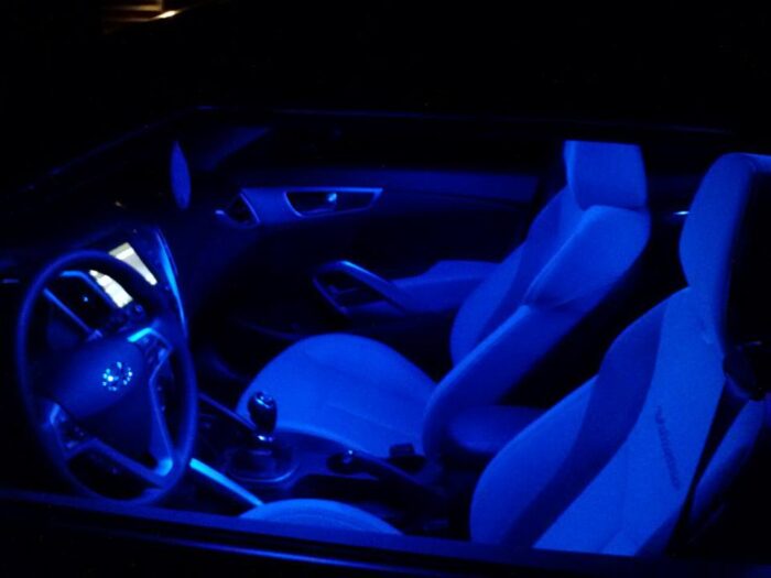 Veloster Blue LED Interior Map Dome Light Kit