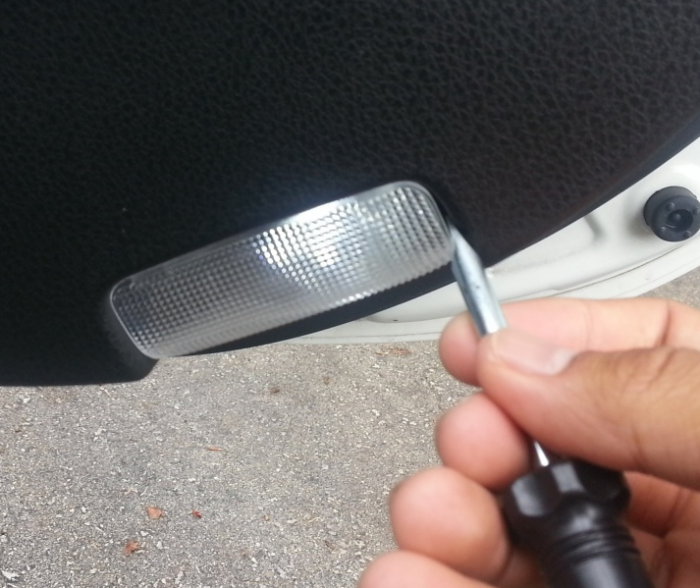 Subaru LED Door Light Removal