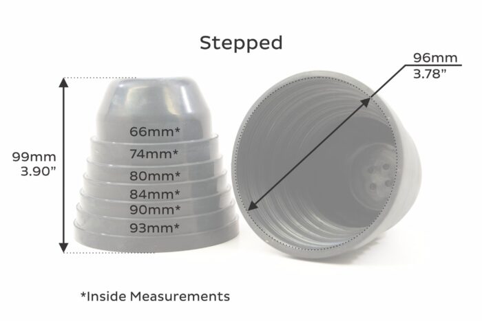 Rubber Stepped Universal Headlight Assembly Dust Cap