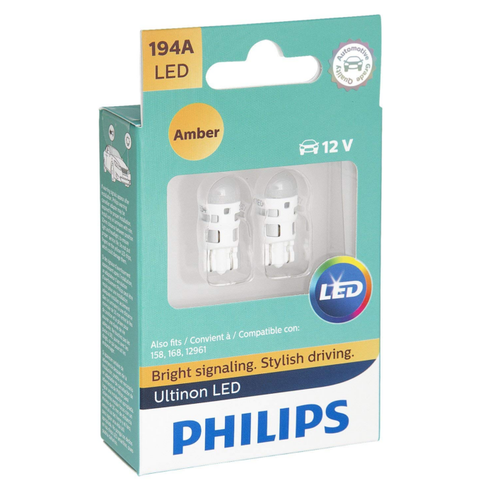 T10 194 Philips Ultinon LED Bulbs