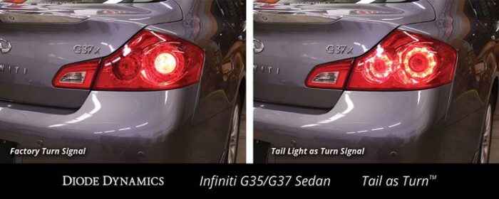 G35 G37 Sedan Tail as Turn