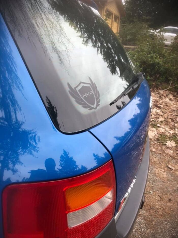 Black HKP Customs Wings Logo