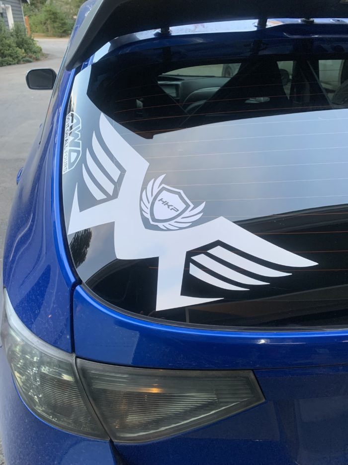 HKP Customs Vinyl Logo Wings