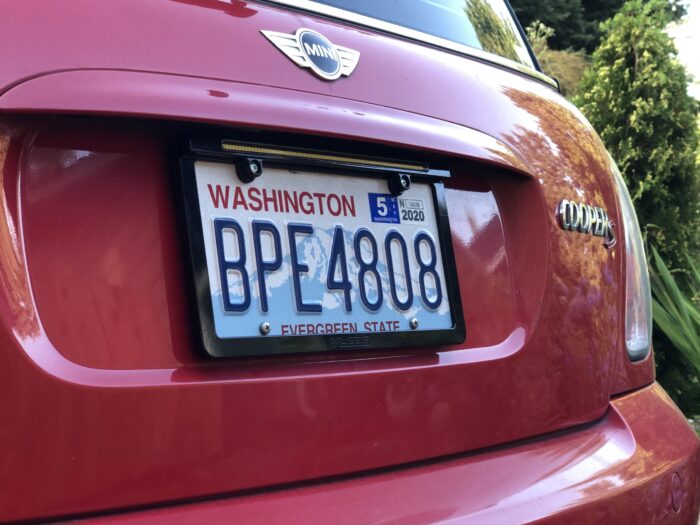 Mini Cooper VLEDs LPR License Plate Frame