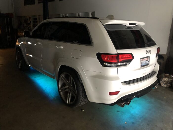 Blue Aqua LED Underglow Jeep Track Hawk