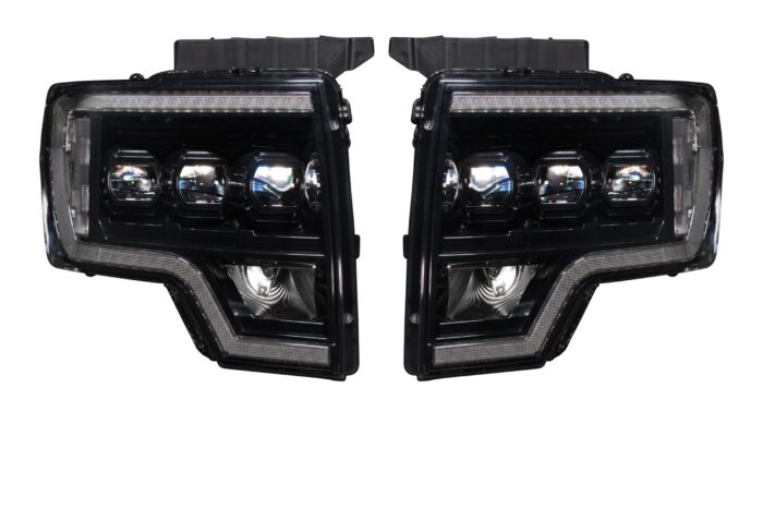 Black F150 XB LED Headlights