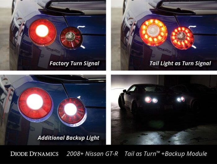 Nissan GT-R LED Tail as Turn