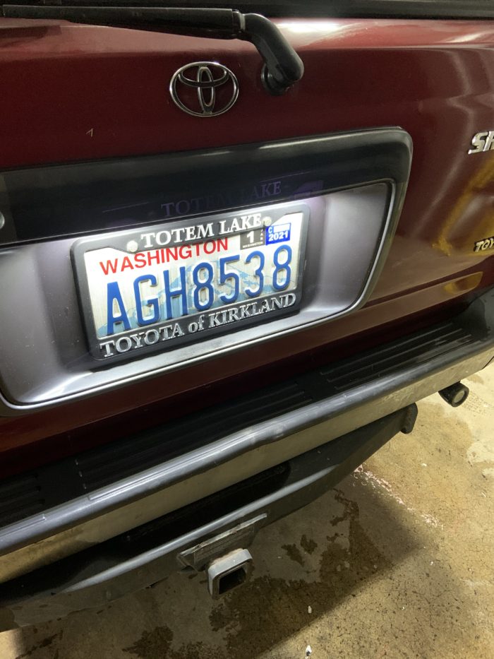 Toyota 4Runner LED License Plate Assemblies