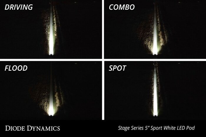 SS5 LED Pod Lights Spot Flood Driving Combo