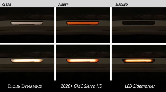 Sierra Smoked Amber Red Side Markers Sierra Smoked Amber Red Side Markers