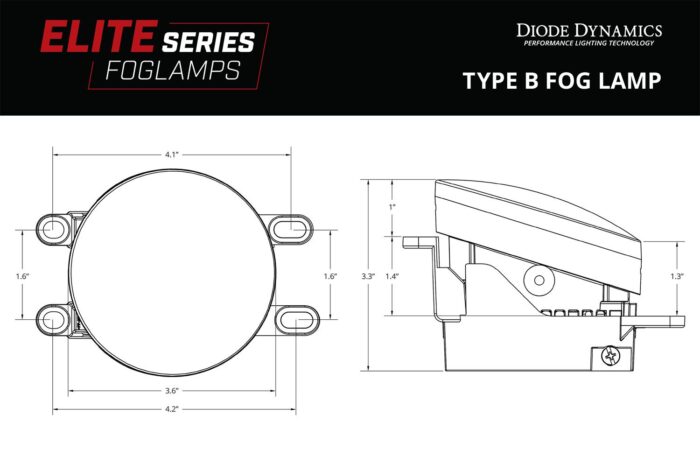 Type B Elite LED Fog Light