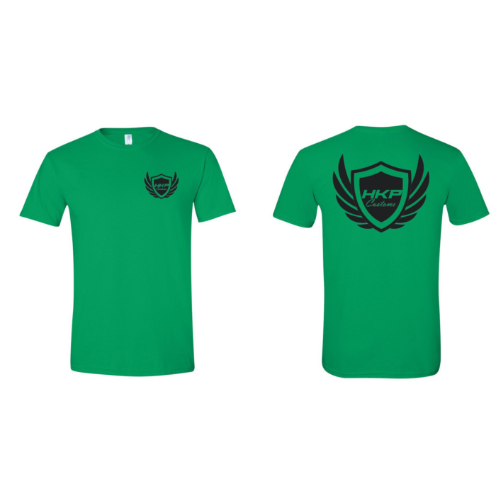 Green HKP Customs Logo Wings T Shirt